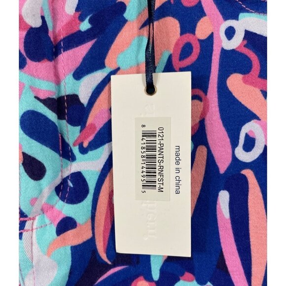 SIMPLY SOUTHERN Flashy Hi-Rise Cropped Pants Medium "Rainforest" Multicolor NWT - Picture 6 of 16